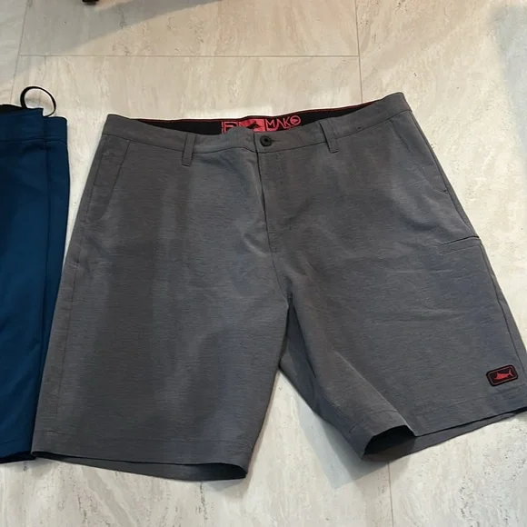 Pelagic Gray, Black and Blue quick dry shorts - Picture 3 of 13